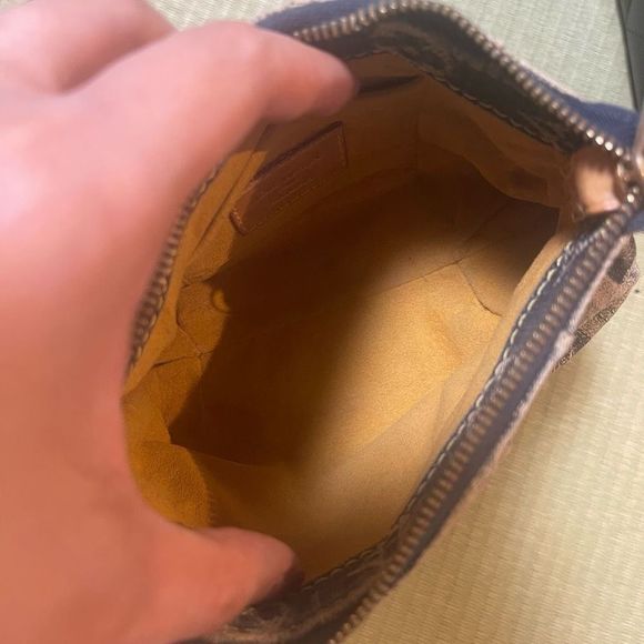 Louis Vuitton Blue Denim Pochette Cosmetic Pouch Monogram Cosmetic Bag - Picture 9 of 11